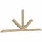 Ekena Millwork Saratoga Rough Sawn Timber Gable Bracket, Douglas Fir, 108"W x 40"H x 4"D x 4"F, 9/12 Pitch GBW108X40X0404SAR00RDF - alternate 5